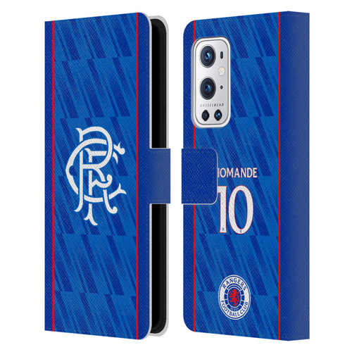 Rangers FC 2024/25 Players Home Kit Mohamed Diomande Leather Book Wallet Case Cover For OnePlus 9 Pro