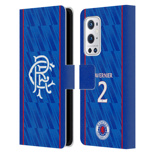 Rangers FC 2024/25 Players Home Kit James Tavernier Leather Book Wallet Case Cover For OnePlus 9 Pro