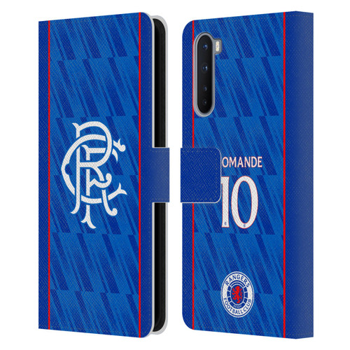 Rangers FC 2024/25 Players Home Kit Mohamed Diomande Leather Book Wallet Case Cover For OnePlus Nord 5G