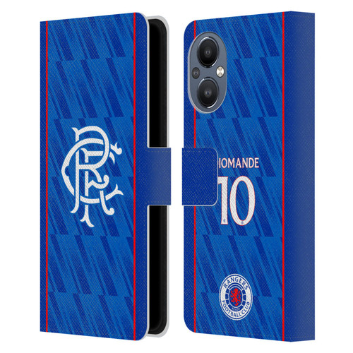 Rangers FC 2024/25 Players Home Kit Mohamed Diomande Leather Book Wallet Case Cover For OnePlus Nord N20 5G
