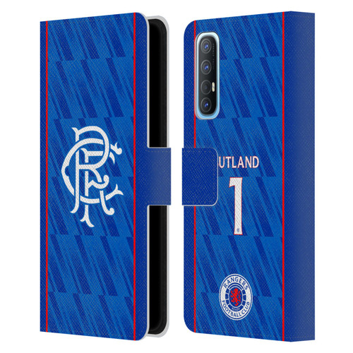 Rangers FC 2024/25 Players Home Kit Jack Butland Leather Book Wallet Case Cover For OPPO Find X2 Neo 5G