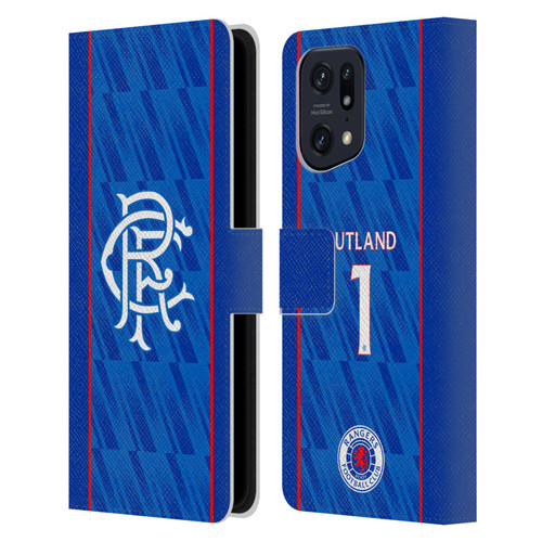 Rangers FC 2024/25 Players Home Kit Jack Butland Leather Book Wallet Case Cover For OPPO Find X5
