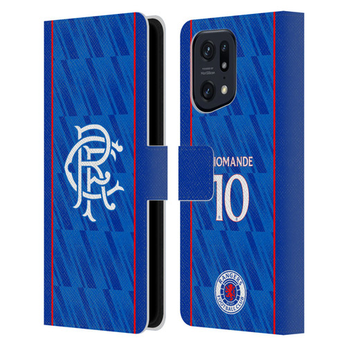 Rangers FC 2024/25 Players Home Kit Mohamed Diomande Leather Book Wallet Case Cover For OPPO Find X5 Pro
