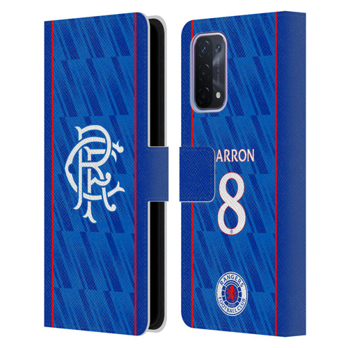 Rangers FC 2024/25 Players Home Kit Connor Barron Leather Book Wallet Case Cover For OPPO A54 5G