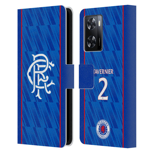 Rangers FC 2024/25 Players Home Kit James Tavernier Leather Book Wallet Case Cover For OPPO A57s