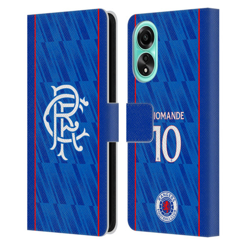 Rangers FC 2024/25 Players Home Kit Mohamed Diomande Leather Book Wallet Case Cover For OPPO A78 4G