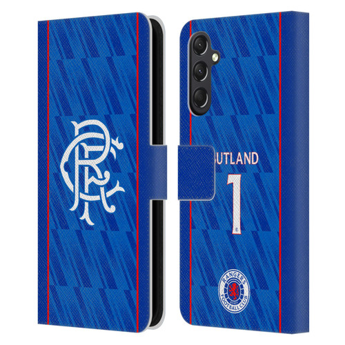 Rangers FC 2024/25 Players Home Kit Jack Butland Leather Book Wallet Case Cover For Samsung Galaxy A24 4G / M34 5G Rangers FC 2024/25 Players Home Kit Jack Butland Leather Book Wallet Case Cover For Samsung Galaxy A24 4G / M34 5G
