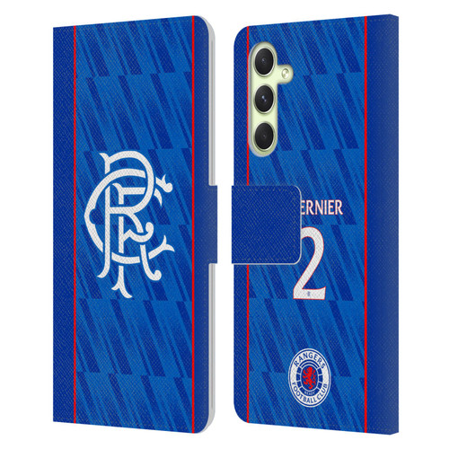 Rangers FC 2024/25 Players Home Kit James Tavernier Leather Book Wallet Case Cover For Samsung Galaxy A54 5G