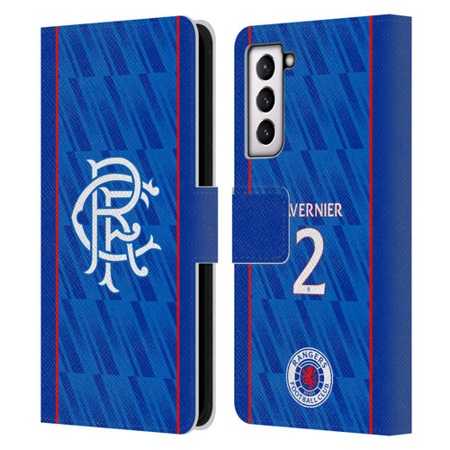Rangers FC 2024/25 Players Home Kit James Tavernier Leather Book Wallet Case Cover For Samsung Galaxy S21 5G Rangers FC 2024/25 Players Home Kit James Tavernier Leather Book Wallet Case Cover For Samsung Galaxy S21 5G