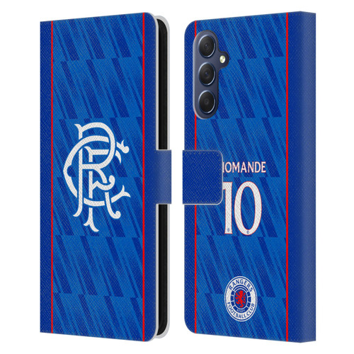Rangers FC 2024/25 Players Home Kit Mohamed Diomande Leather Book Wallet Case Cover For Samsung Galaxy M54 5G