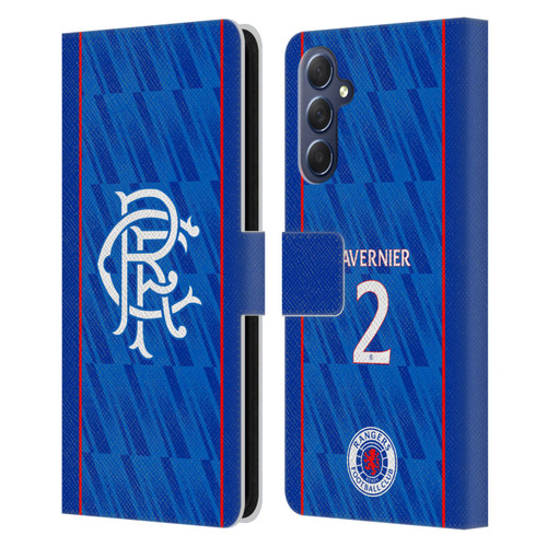 Rangers FC 2024/25 Players Home Kit James Tavernier Leather Book Wallet Case Cover For Samsung Galaxy M54 5G