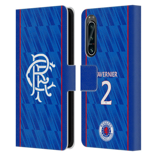 Rangers FC 2024/25 Players Home Kit James Tavernier Leather Book Wallet Case Cover For Sony Xperia 5 IV