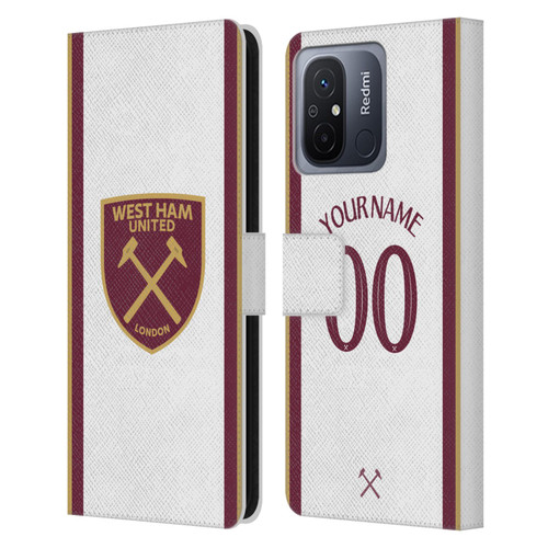Custom Customised Personalised West Ham United FC 2024/25 Kit Third Leather Book Wallet Case Cover For Xiaomi Redmi 12C