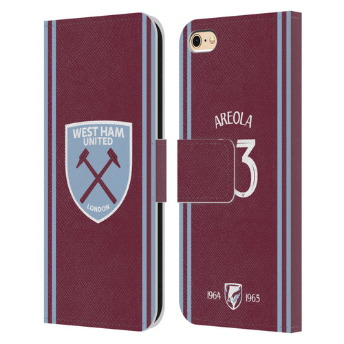 West Ham United FC 2024/25 Players Home Kit Alphonse Areola Leather Book Wallet Case Cover For Apple iPhone 6 / iPhone 6s