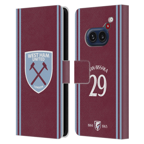 West Ham United FC 2024/25 Players Home Kit Aaron Wan-Bissaka Leather Book Wallet Case Cover For Nothing Phone (2a)