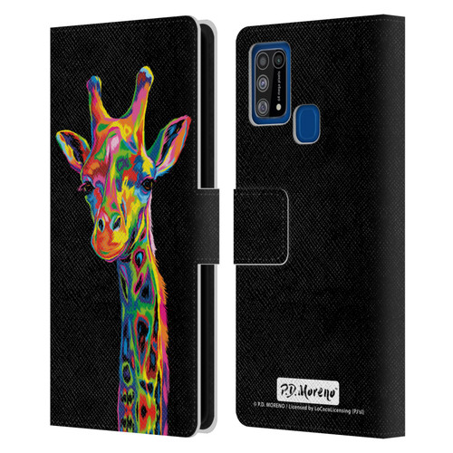 P.D. Moreno Animals Giraffe Leather Book Wallet Case Cover For Samsung Galaxy M31 (2020)