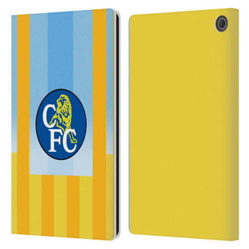 Chelsea Football Club Retro Kit and Stadium 1998 Away Leather Book Wallet Case Cover For Amazon Fire Max 11 2023