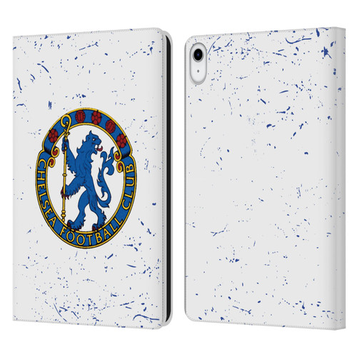 Chelsea Football Club Retro Kit and Stadium 1953 Crest Leather Book Wallet Case Cover For Apple iPad 10.9 2022/2025