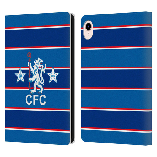 Chelsea Football Club Retro Kit and Stadium 1984 Home Leather Book Wallet Case Cover For Apple iPad mini (2021/2024)