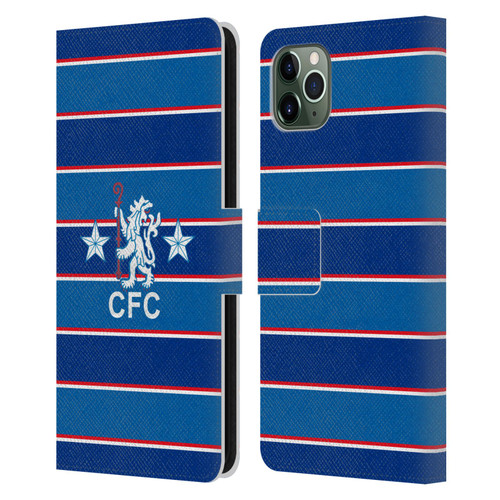 Chelsea Football Club Retro Kit and Stadium 1984 Home Leather Book Wallet Case Cover For Apple iPhone 11 Pro Max