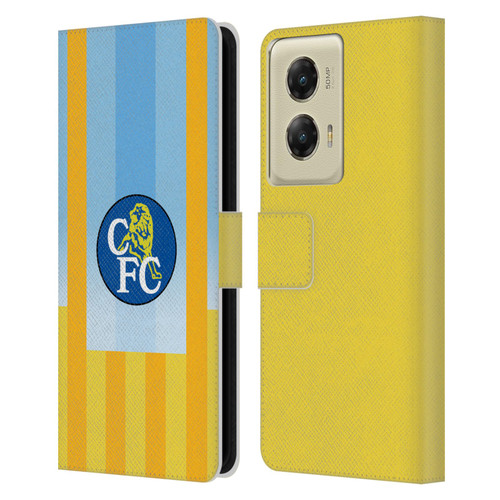 Chelsea Football Club Retro Kit and Stadium 1998 Away Leather Book Wallet Case Cover For Motorola Moto G Stylus 5G (2024)
