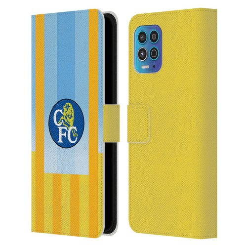 Chelsea Football Club Retro Kit and Stadium 1998 Away Leather Book Wallet Case Cover For Motorola Moto G100