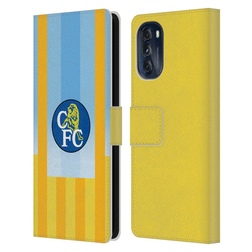 Chelsea Football Club Retro Kit and Stadium 1998 Away Leather Book Wallet Case Cover For Motorola Moto G (2022)