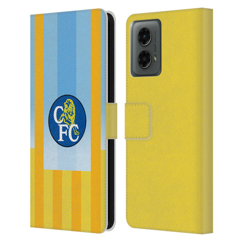 Chelsea Football Club Retro Kit and Stadium 1998 Away Leather Book Wallet Case Cover For Motorola Moto G (2024)