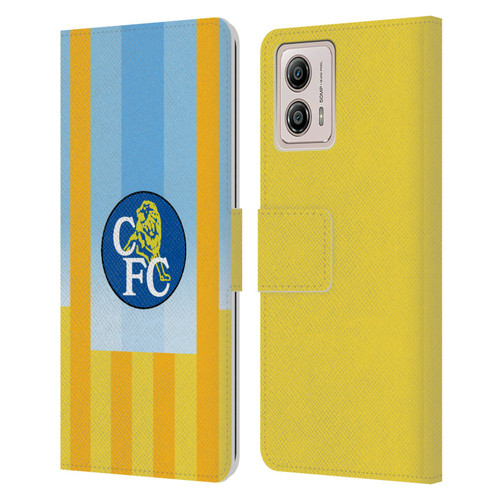 Chelsea Football Club Retro Kit and Stadium 1998 Away Leather Book Wallet Case Cover For Motorola Moto G53 5G