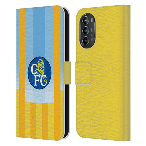 Chelsea Football Club Retro Kit and Stadium 1998 Away Leather Book Wallet Case Cover For Motorola Moto G82 5G