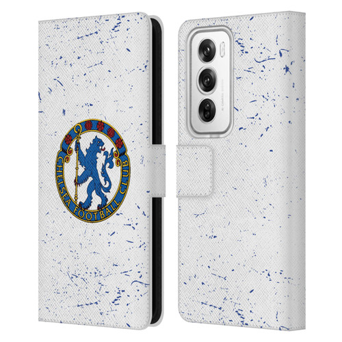 Chelsea Football Club Retro Kit and Stadium 1953 Crest Leather Book Wallet Case Cover For OPPO Reno12 Pro 5G