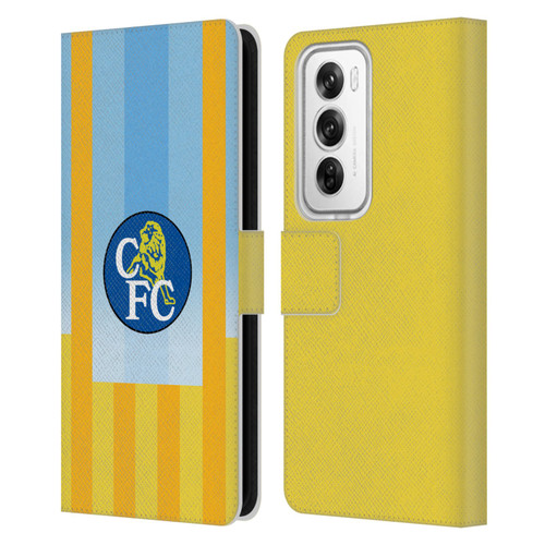 Chelsea Football Club Retro Kit and Stadium 1998 Away Leather Book Wallet Case Cover For OPPO Reno12 Pro 5G