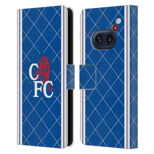 Chelsea Football Club Retro Kit and Stadium 1988 Home Leather Book Wallet Case Cover For Nothing Phone (2a)