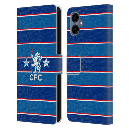 Chelsea Football Club Retro Kit and Stadium 1984 Home Leather Book Wallet Case Cover For Samsung Galaxy A06 4G