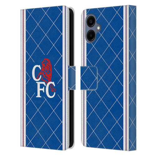 Chelsea Football Club Retro Kit and Stadium 1988 Home Leather Book Wallet Case Cover For Samsung Galaxy A06 4G