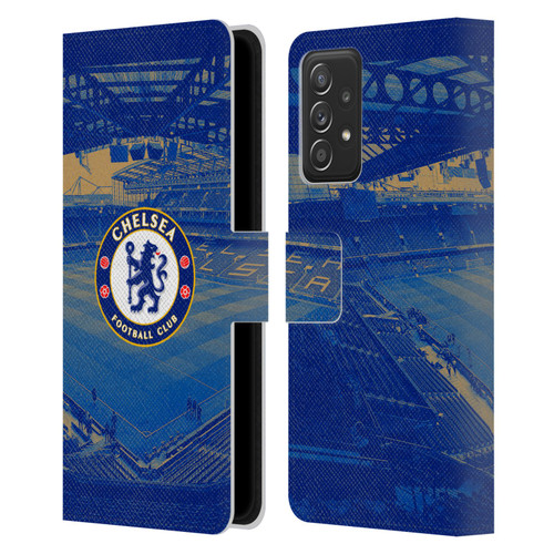 Chelsea Football Club Retro Kit and Stadium Stamford Bridge Leather Book Wallet Case Cover For Samsung Galaxy A52 / A52s / 5G (2021) Chelsea Football Club Retro Kit and Stadium Stamford Bridge Leather Book Wallet Case Cover For Samsung Galaxy A52 / A52s / 5G (2021)