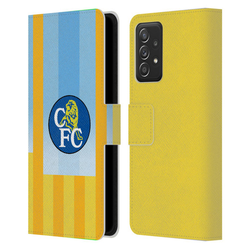 Chelsea Football Club Retro Kit and Stadium 1998 Away Leather Book Wallet Case Cover For Samsung Galaxy A53 5G (2022)