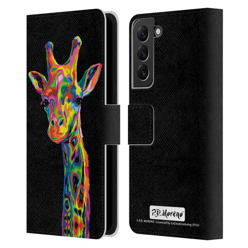 P.D. Moreno Animals Giraffe Leather Book Wallet Case Cover For Samsung Galaxy S22+ 5G