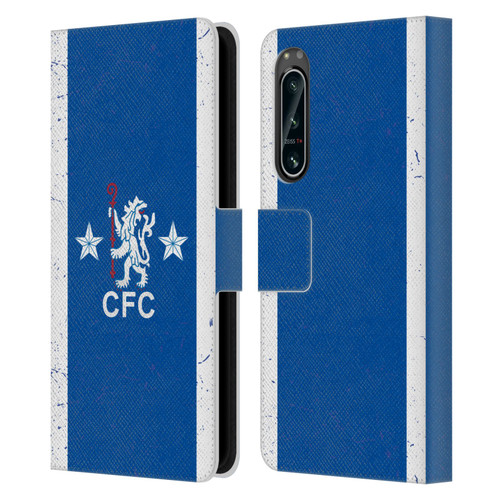Chelsea Football Club Retro Kit and Stadium 1978 Home Leather Book Wallet Case Cover For Sony Xperia 5 IV Chelsea Football Club Retro Kit and Stadium 1978 Home Leather Book Wallet Case Cover For Sony Xperia 5 IV