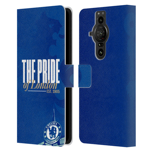 Chelsea Football Club Retro Kit and Stadium Pride Of London Leather Book Wallet Case Cover For Sony Xperia Pro-I Chelsea Football Club Retro Kit and Stadium Pride Of London Leather Book Wallet Case Cover For Sony Xperia Pro-I