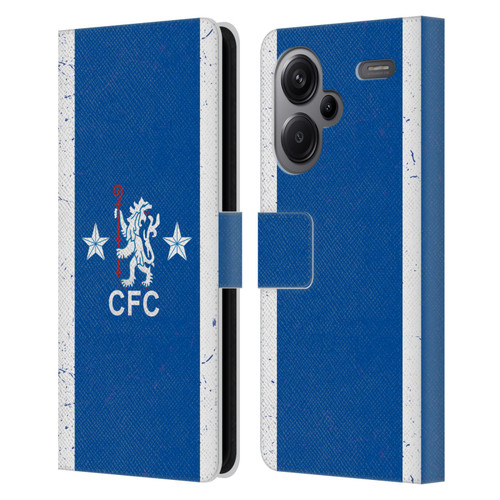 Chelsea Football Club Retro Kit and Stadium 1978 Home Leather Book Wallet Case Cover For Xiaomi Redmi Note 13 Pro Plus 5G