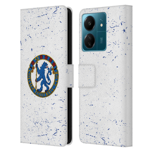 Chelsea Football Club Retro Kit and Stadium 1953 Crest Leather Book Wallet Case Cover For Xiaomi Redmi 13C 4G