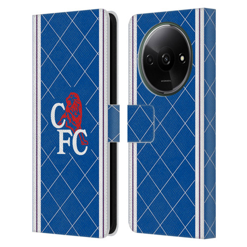 Chelsea Football Club Retro Kit and Stadium 1988 Home Leather Book Wallet Case Cover For Xiaomi Redmi A3