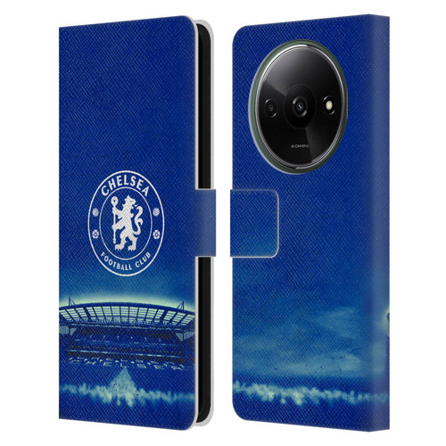 Chelsea Football Club Retro Kit and Stadium Logo Leather Book Wallet Case Cover For Xiaomi Redmi A3