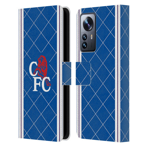 Chelsea Football Club Retro Kit and Stadium 1988 Home Leather Book Wallet Case Cover For Xiaomi 12 Pro