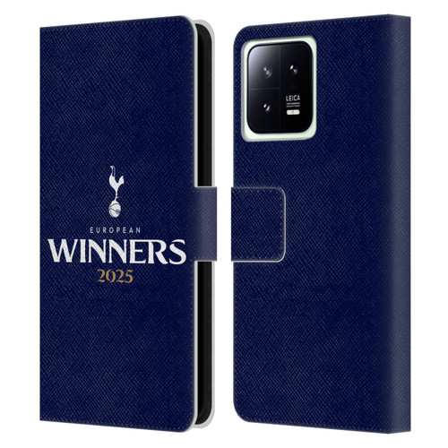 Tottenham Hotspur F.C. 2025 European Winners Blue Leather Book Wallet Case Cover For Xiaomi 13 5G