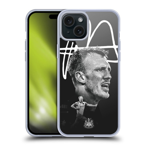 Newcastle United Football Club 2024/25 First Team Dan Burn Soft Gel Case for Apple iPhone 15 Plus
