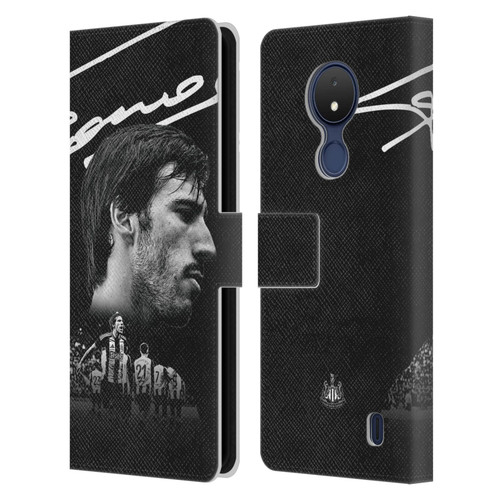 Newcastle United Football Club 2024/25 First Team Sandro Tonali Leather Book Wallet Case Cover For Nokia C21