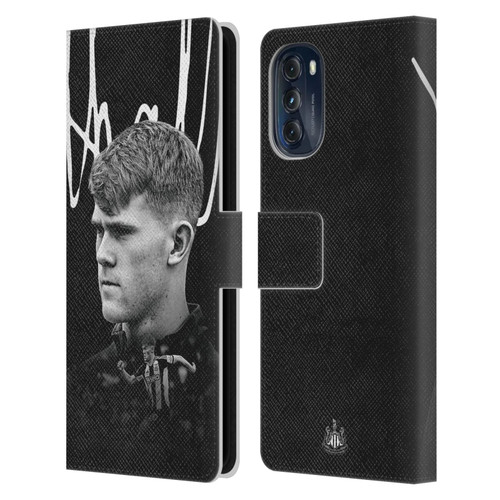 Newcastle United Football Club 2024/25 First Team Lewis Hall Leather Book Wallet Case Cover For Motorola Moto G (2022)