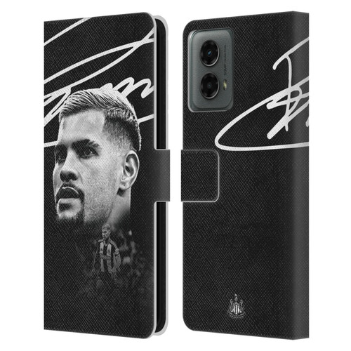 Newcastle United Football Club 2024/25 First Team Bruno Guimarães Leather Book Wallet Case Cover For Motorola Moto G (2024)